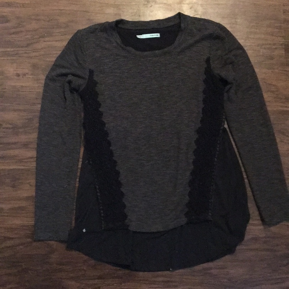 Olive and black 2 layered shirt